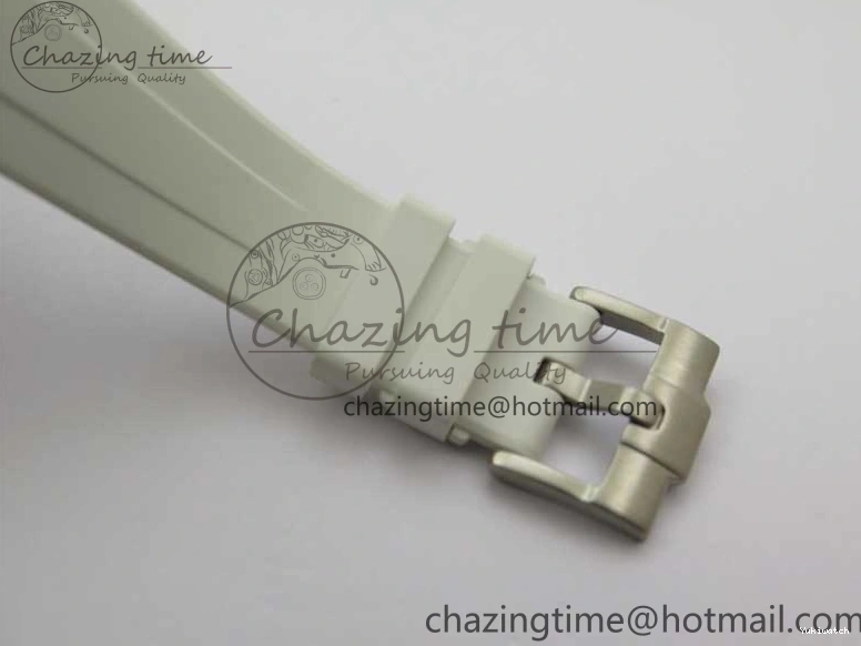 Ceramic Edition 40mm White Dial Submariner Painting White on Best Strap SA3135 Rubber 5GF 0104